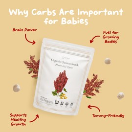 Jilmajae Organic Quinoa Melt Snacks (pack of 3) – Healthy, On-the-Go, Nutritious Treat for Babies & Toddlers (pack of 3) | Premium Korean Baby Snack in a Resealable Bag