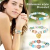 Cupimatch Boho Bracelet Set Women's 3 Pieces Pearl Bracelets in