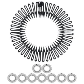 Uonlytech Diadema De Peine Espiral Flexible para Mujeres 10 Piezas Accesorios para Peinar Peine Ancho De Dientes Suaves para Uso Diario Y Maquillaje