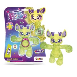 CRAZE Superstars Stretchy Bijou Slime & Stretchy Collectible Figures with Slime Filling, 6 Different Characters to Collect