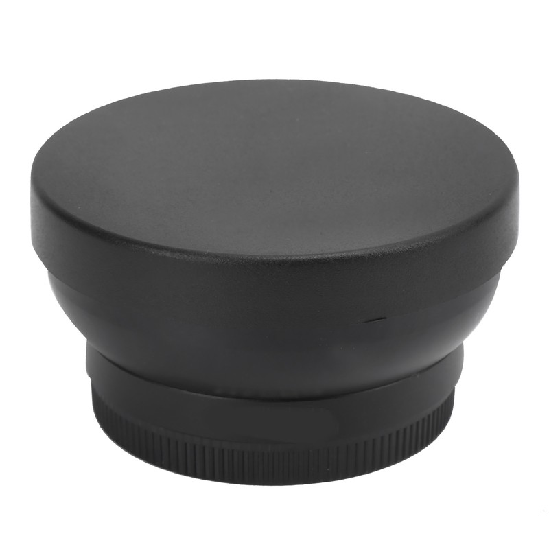 Optical Glass 0.45x WideAngle Black Additional Lens for 49mm Camera