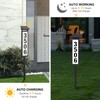 Solar Address Sign, House Numbers for Outside, Lighted Address Plaque