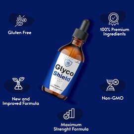 (3 Pack) Glyco Shield Drops, All Natural Blood Formula Support, GlycoShield Liquid Supplement, for Men and Women Maximum Strength