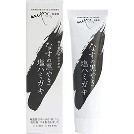 Black Eggplant Salt Toothpaste, 3.5 oz (100 g) x 2 pcs. ★ Nekoposu ★ No synthetic surfactants or preservatives free, synthetic fragrances not used, stabilizers free. Ingredients: Water (base