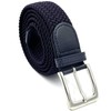 LisaModa Unisex Stretch Braided Belt in Many Colours - blue,