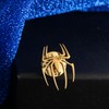 Spider Designer Badge Lapel Pins Stainless Steel Spider Brooches for