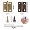 Roosea 60 Pcs Antique Mini Hinges 15 * 18 mm
