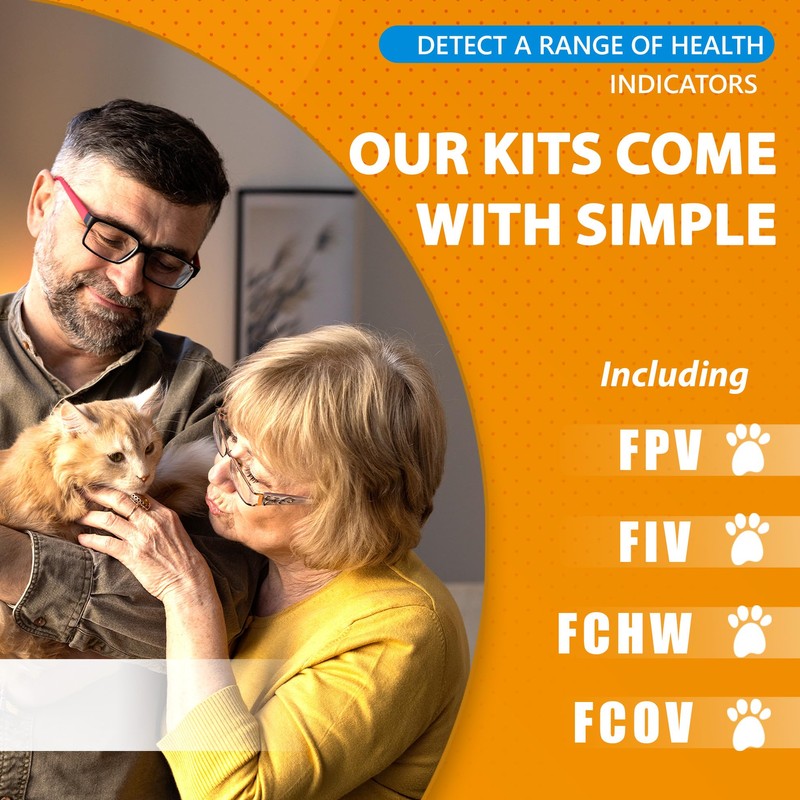 Sophbabio Comprehensive Feline Health Test Kit | 4 Detection for