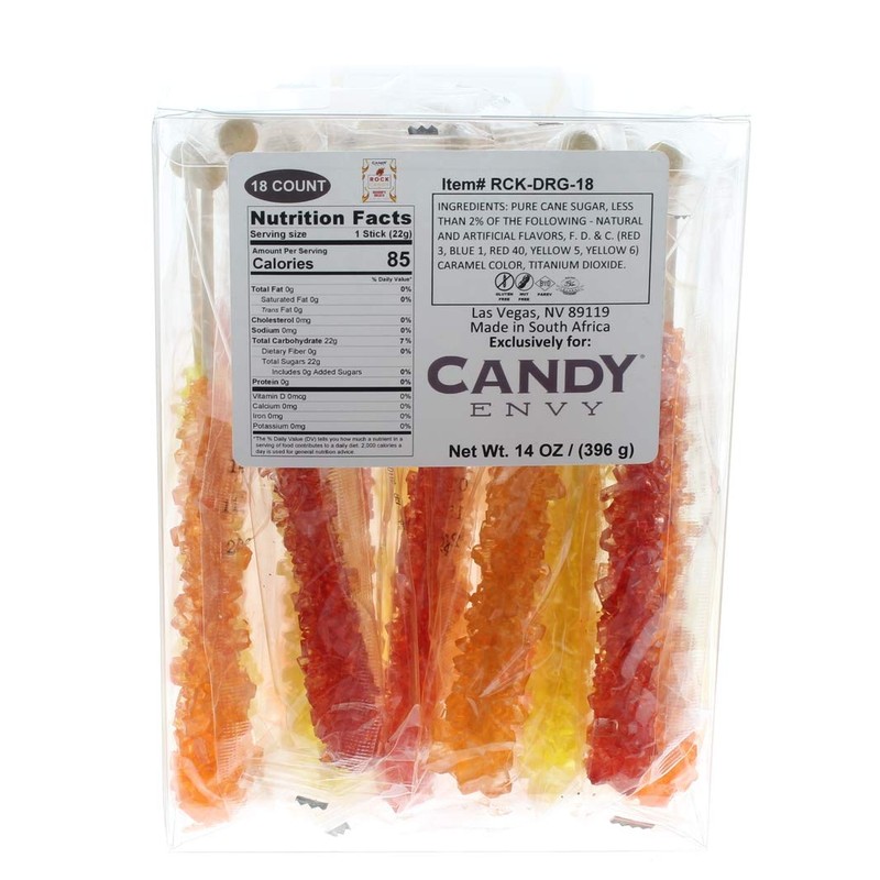 Dragon's Breath Rock Candy Sticks - 18 Count - Large