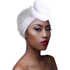 DRESHOW Hair Wrap for Black Women's Scarf Turban Long Hair Head Wrap Scarf Head Scarf Soft Headband Scarves Cap