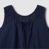 JAJU/자주 Women's Soft Seersucker Sleeveless Pajama Shirt_Navy