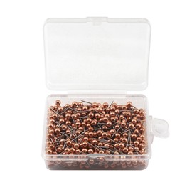 500Pcs Novelty Cute Push Pin World Travel Map Pinboard Round Head Thumb Map Tacks Push Pins Small Size Rose Gold School Office Supplies