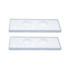 MUHWA Microscope Slide Double Concave, 5mm Thick (2)