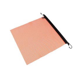 Mytee Products (4 Pack) 18"x18" Safety Flags for Trucks w/Vinyl Welt, Bungee Cords & Hooks - Jersey Mesh Orange Warning Flags for Truck Loads Boat - DOT Compliant Hi Viz Oversized Caution Sign