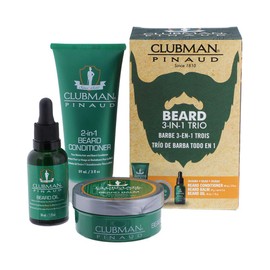 Clubman Clubman beard 3 in 1 trio - beard balm, oil and 2 in 1 conditioner