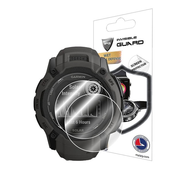 IPG for Garmin Instinct 2X Solar, GPS Smartwatch Screen Protector