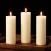 3 Pack Pure Natural Beeswax Pillar Candles, 2×6 Inch Bees