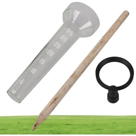 LimCryspp 3Pieces Outdoor Rain Gauge - Rain Gauge | Rain Gauge Device, Rain Gauge Device Suitable for Yard and Large Digital Scale Garden, Deck, Lawn, Landscape, Etc