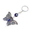 5Pcs Rhinestone Keychain Handcrafted Exquisite Beautiful Shiny Butterfly Shape Evil
