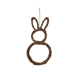Easter wreath, Easter bunny, rattan wreath, rattan decoration, door wreath, home decoration, Easter gift, souvenir