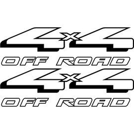 4x4 Off Road Decals (Black) - 1997 1998 1999 Fits Ford Ranger Truck Bed