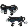 CNNELL Tail Light Assembly Rear Lights Harness Pair LH &