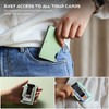 HIESGIE Wallet for Women, Minimalist Card Holder with Removable Clip,
