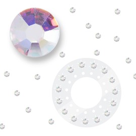 blinger Crystal Refill Pack | 5 Discs - 75 Precision-Cut Glass Crystals | Styling Tool not included | Crystal Aurore Boreale 5 mm