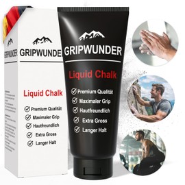 GRIPWUNDER Liquid Chalk Liquid Chalk [250 m] Maximum Grip for Sports - Quick Drying - Long-Lasting Magnesium Chalk Liquid for Bouldering Gym Pole Dance Gymnastics Climbing and Much More