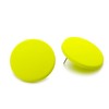 Winssigma Button Earrings, Large Round Acrylic Stud Earrings for Women(Fluorescence