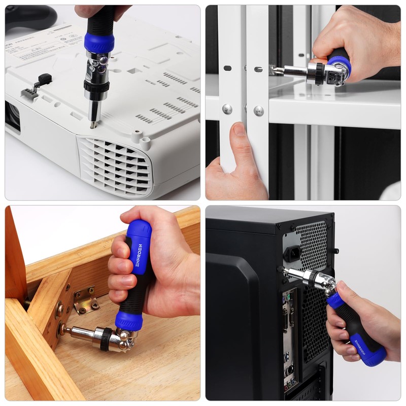 SHARDEN Ratchet Screwdriver 13-in-1 Multi Screwdriver Tool All in One