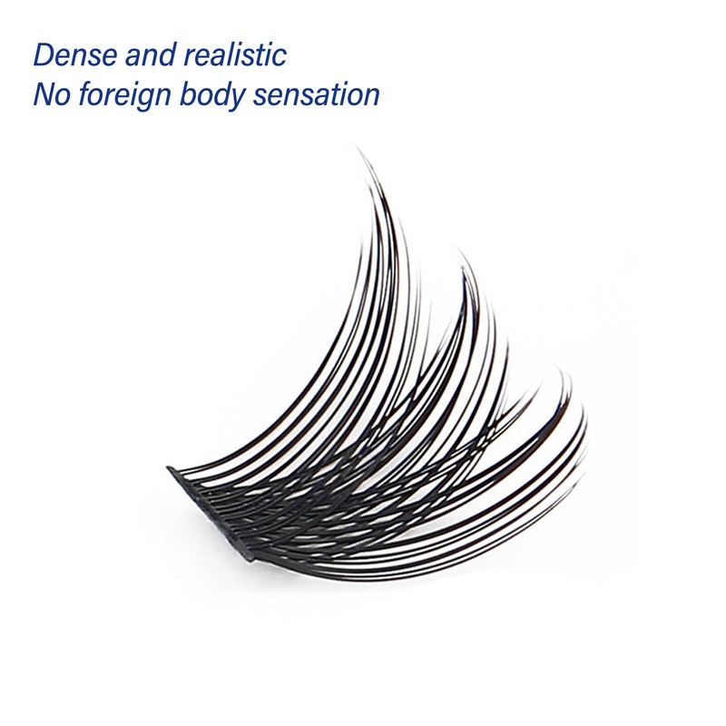 84 Clusters Individual Eyelash Extensions 8/10/12/14/16mm D Curl Fluffy Eyelash