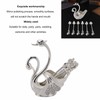 Swan Dinnerware Set Metal Tableware Cutlery Set Decorative Swan Base