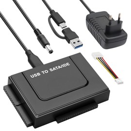 Gbformat SATA to USB 3.2 Adapter for 2.5" and 3.5" SATA HDD and IDE Hard Drive