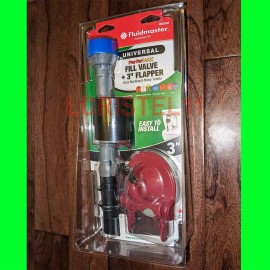 American Standard, Glacier Bay, KOHLER Fluidmaster PerforMax Toilet Fill Valve and 3" Flapper Flush Valve - Universal