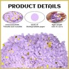 10000Pcs Purple & Gold Biodegradable Confetti, 1cm Round Wedding Confetti