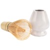 Matcha Tea Whisk Set - Bamboo Chasen and White Whisk