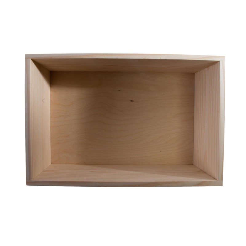 Rectangular Wooden Open Display Presentation Box | 30 x 20