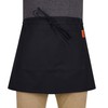 Waist Apron, Black Waiter Waitress Aprons with 2 Pockets Bistro