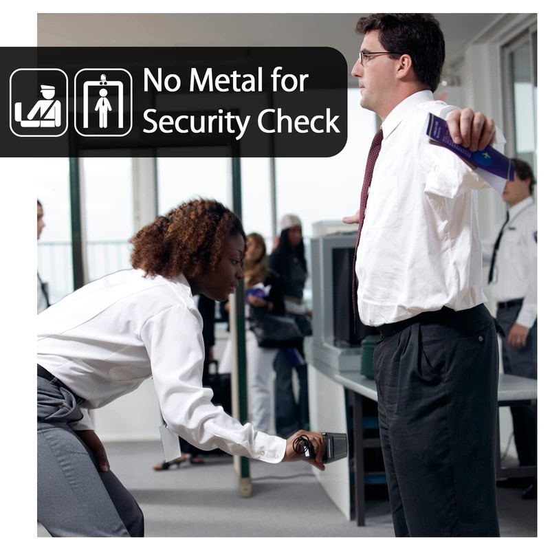 maikun Nylon Cloth Belt, Lightweight Mens Plastic Buckle Belt, Adjustable