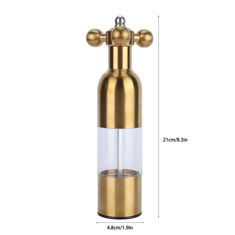 Stainless Steel Pepper Mill Manual Faucet Valve Shape Black Pepper
