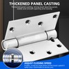(2 Pack) Self Closing Door Hinge, 6 inches,Auto Closing Spring