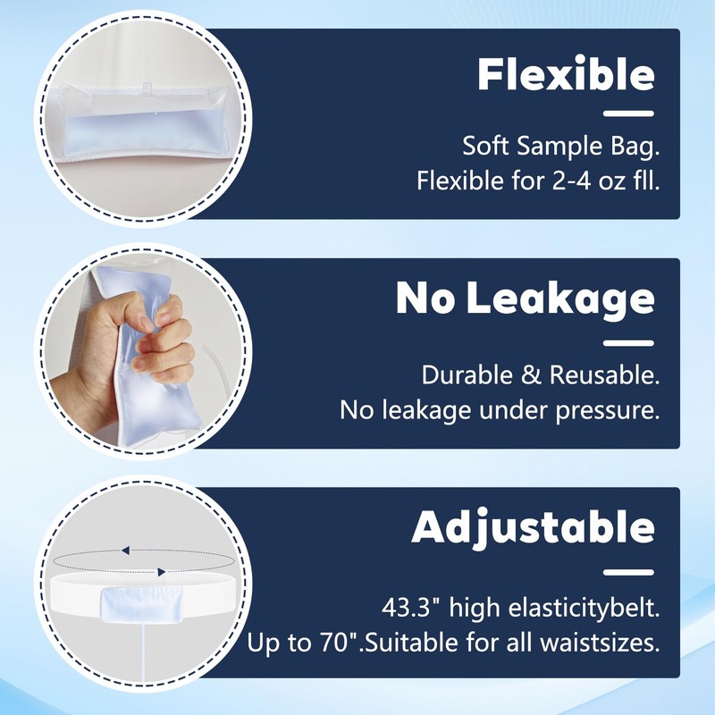 Portable 4oz Concealed Urine Test Kit – Comfortable 43'' Storage