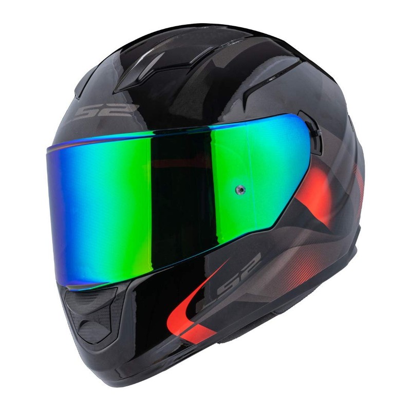 LS2 Helmets Assault/Rapid/Stream Pinlock Ready Escudo exterior (verde iridium)