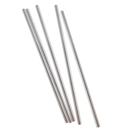TOP-VIGOR 5pcs 8mm x 300mm Stainless Steel Rods for DIY Crafts, Metal Solid Round Shaft Rods Lathe Bar Stock for DIY Car Helicopter Airplane Model