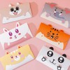 SagaSave 10 Pcs Envelope Greeting Card Cartoon Animal Stationery Paper