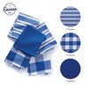 Encasa XO Kitchen Dish Towels Set | Blue | Waffle