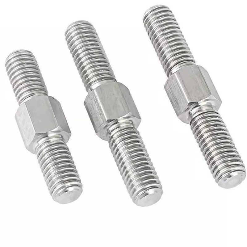 Pack of 4 Stainless Steel 304 Hexagonal Head Bolt Rods