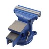 mitoharet 5-Inch Bench Vises with Anvil Swivel Locking Base Table