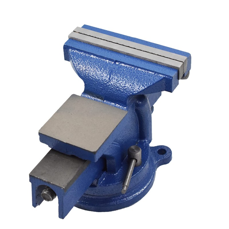 mitoharet 5-Inch Bench Vises with Anvil Swivel Locking Base Table
